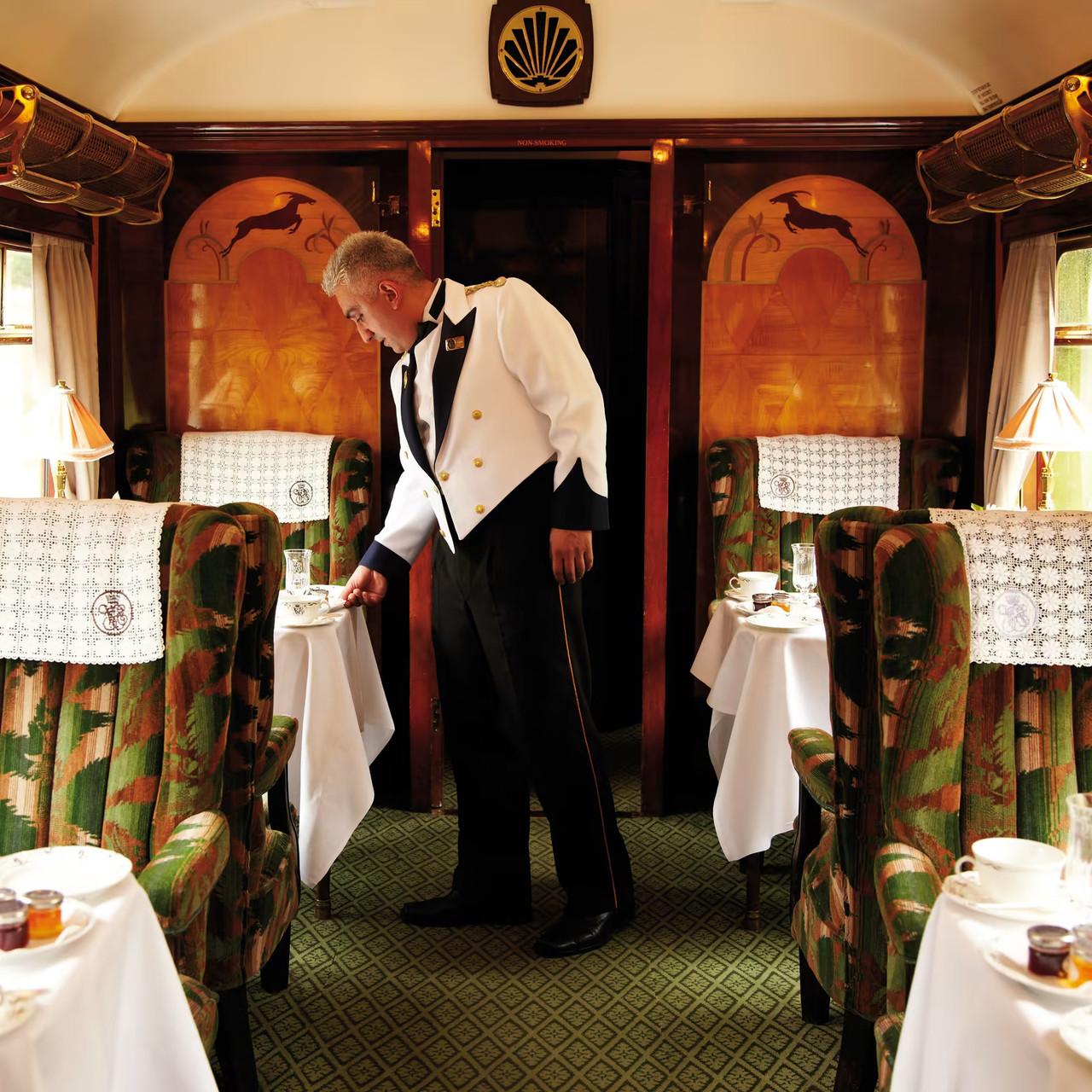 Intérieur train Belmond British Pullman
