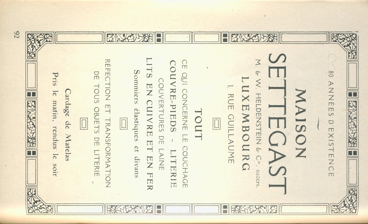 Guide officiel du GDL foire commerciale 1922 Settegast