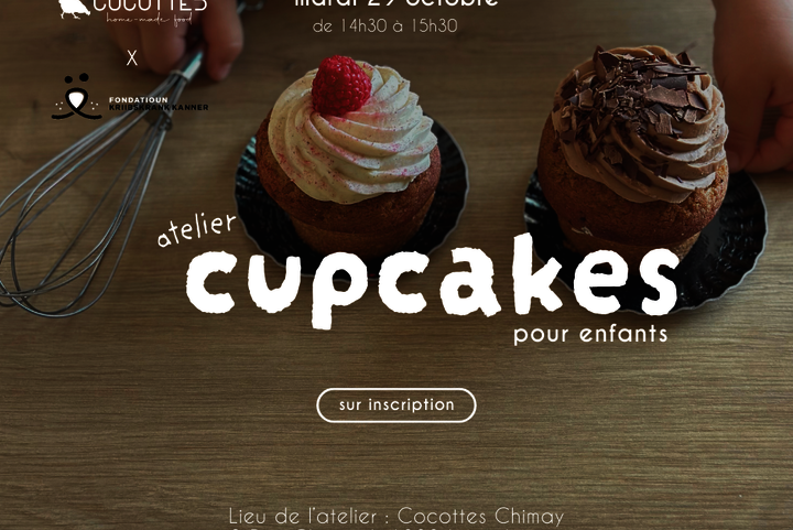 Atelier cupcakes pour enfants - Cocottes Chimay