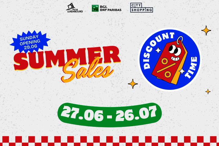 Sommerschlussverkauf in Luxemburg – vom 27. Juni bis 26. Juli Soldes d'été 2025
